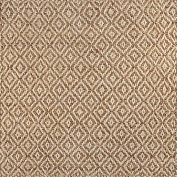 Hira Hand Woven Diamond Chunky Jute Area Rug